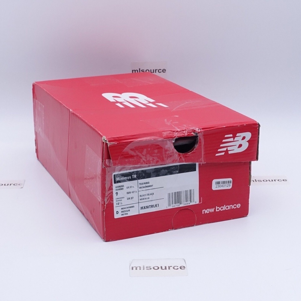 NEW New Balance Minimus TR V1 Cross Trainer Shoes MXMTRLK1 Black - Picture 4 of 7